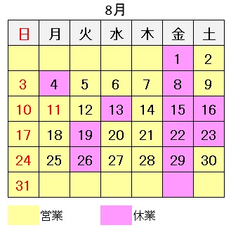 久喜市　遠隔治療　イネイト活性療法　12月の予定